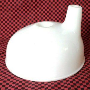 Vintage Milk Glass Mixmaster Bowl Juicer White